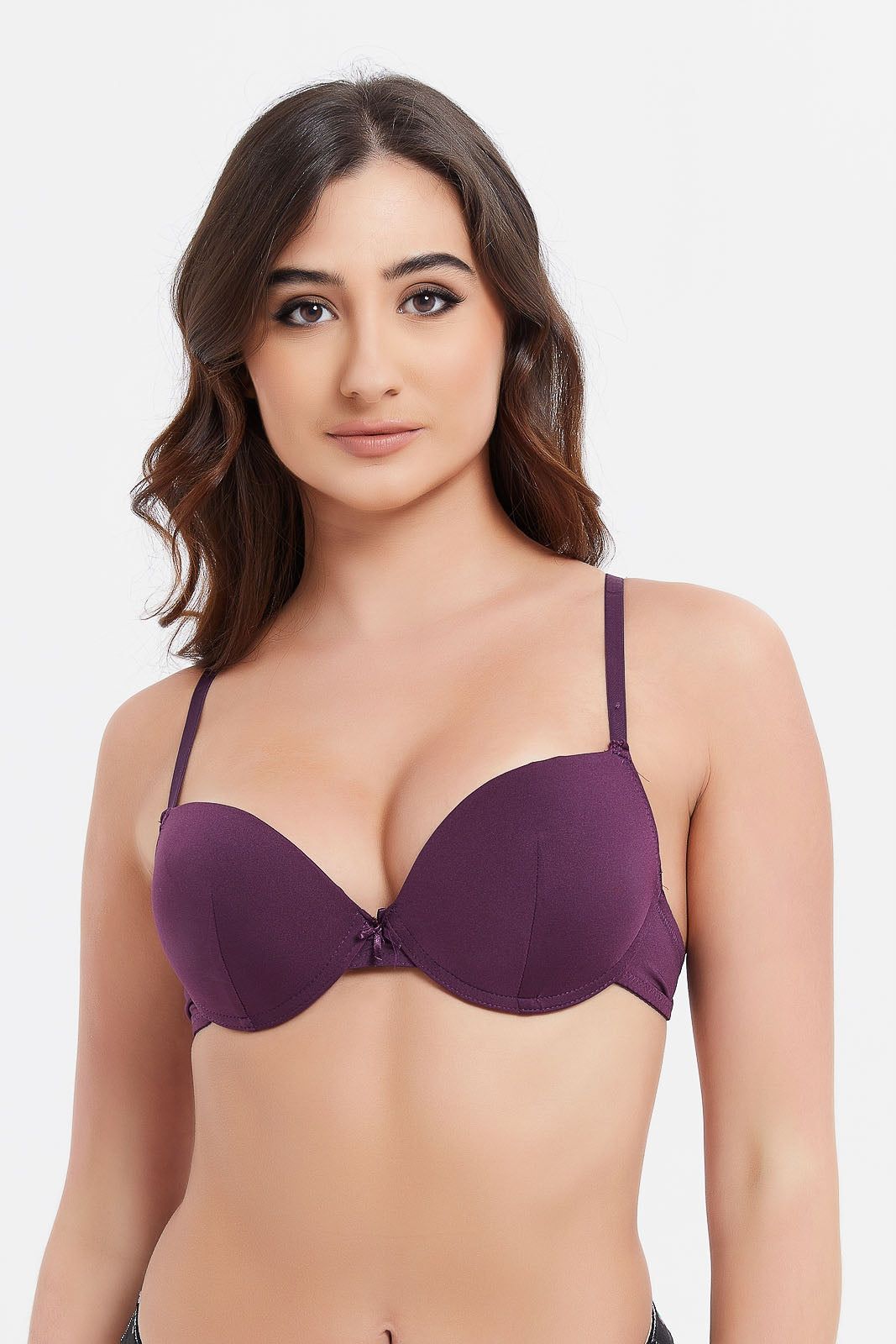 Women Navy And Purple Plain Push Up Bra Set (Pack of 2) sold by Redtag