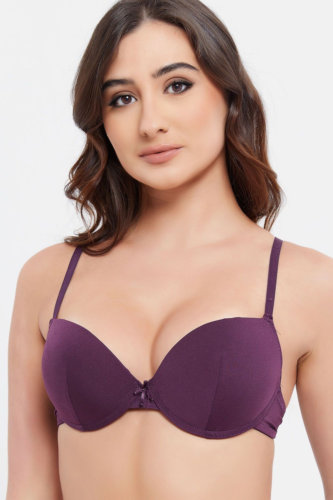 Women Navy And Purple Plain Push Up Bra Set (Pack of 2) sold by Redtag product image thumbnail 5