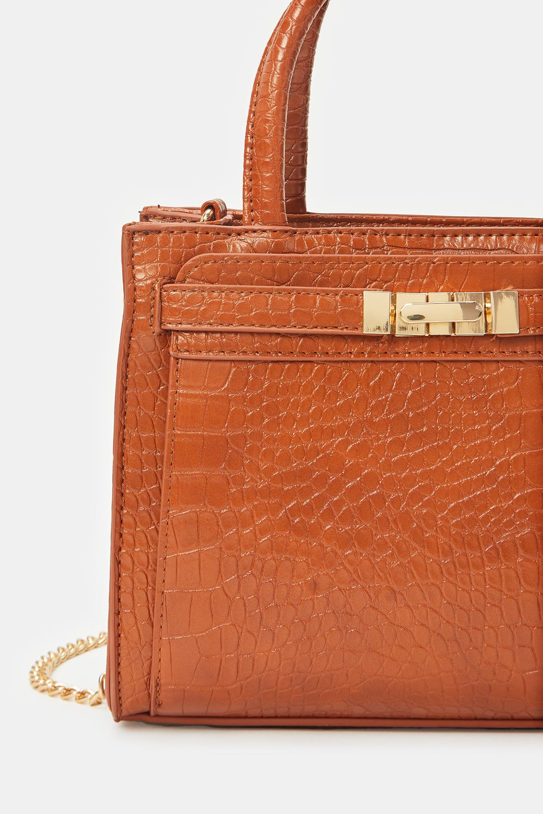 Women Tan Textured Day Bag sold by Redtag product image thumbnail 3