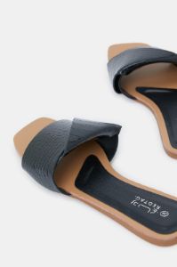 Women Croc Effect Mule sold by Redtag