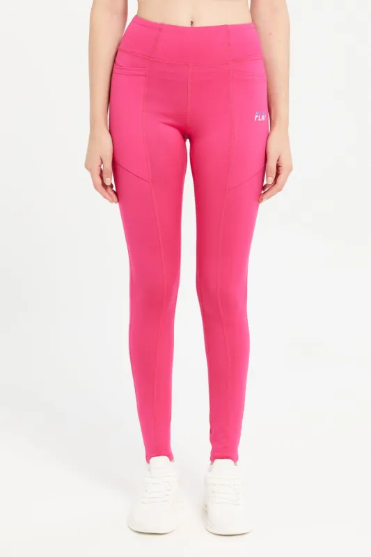 Women Pink Performance Pants sold by Redtag