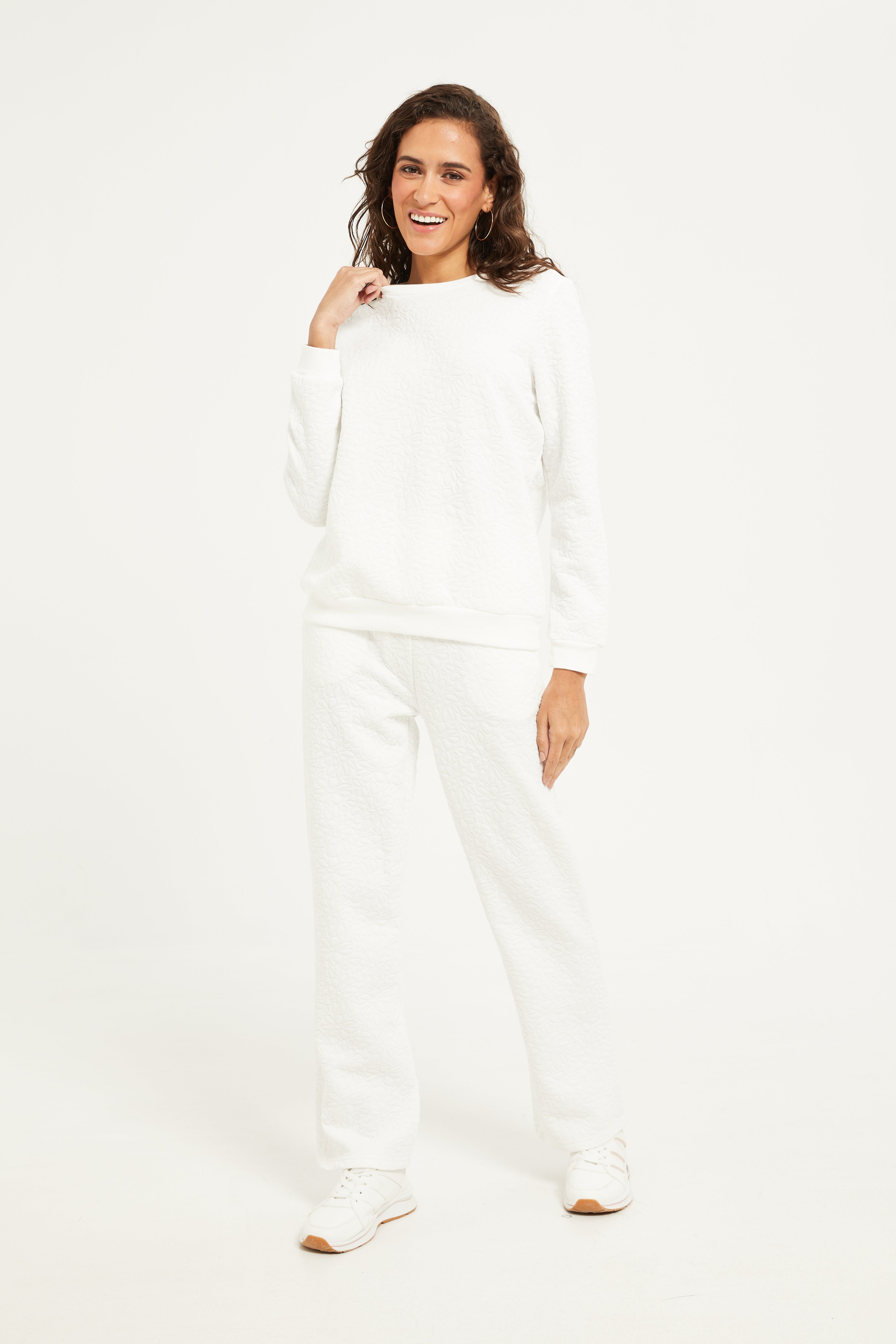 Women White Quilted Sweatshirt sold by Redtag product image thumbnail 2