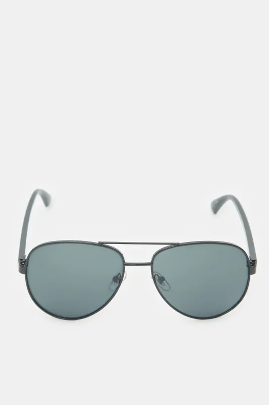Men Black Aviator Sunglasses sold by Redtag