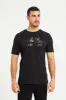 Men Black Foil Print T-Shirt sold by Redtag