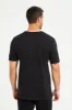 Men Black Foil Print T-Shirt sold by Redtag