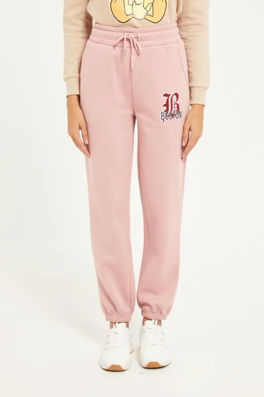 Women Pink Printed Jogger sold by Redtag