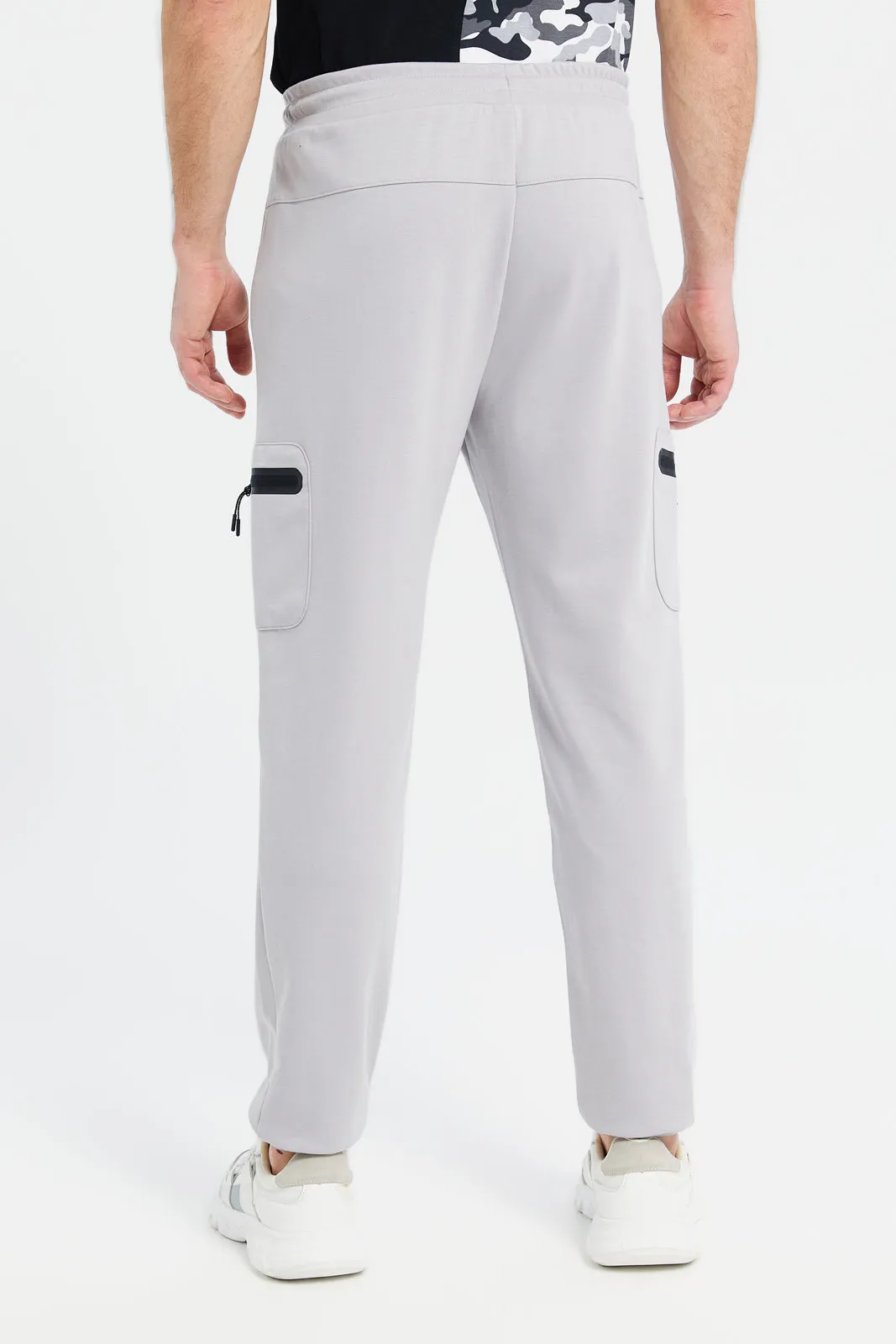 Men Grey Plain Jogger Pants sold by Redtag product image thumbnail 3