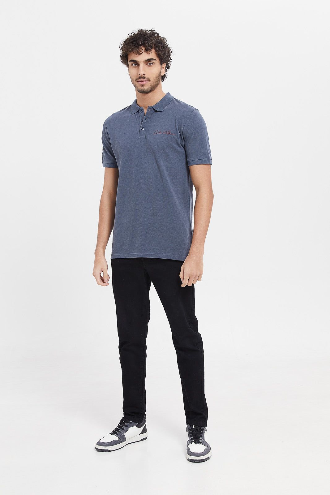 Men Blue Varsity Sports Polo Shirt sold by Redtag product image thumbnail 2