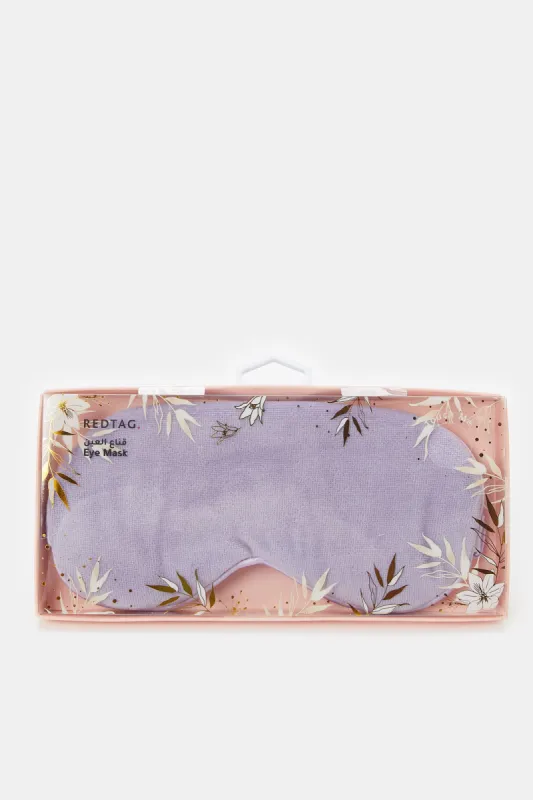 Women Purple Plain Eye Mask sold by Redtag