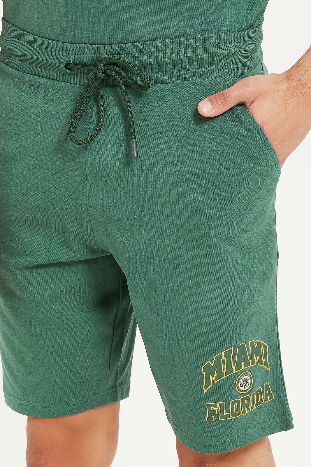 Men Green Printed Lounge Short sold by Redtag product image thumbnail 4