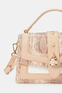 Women Pink Textured Day Bag Bag sold by Redtag