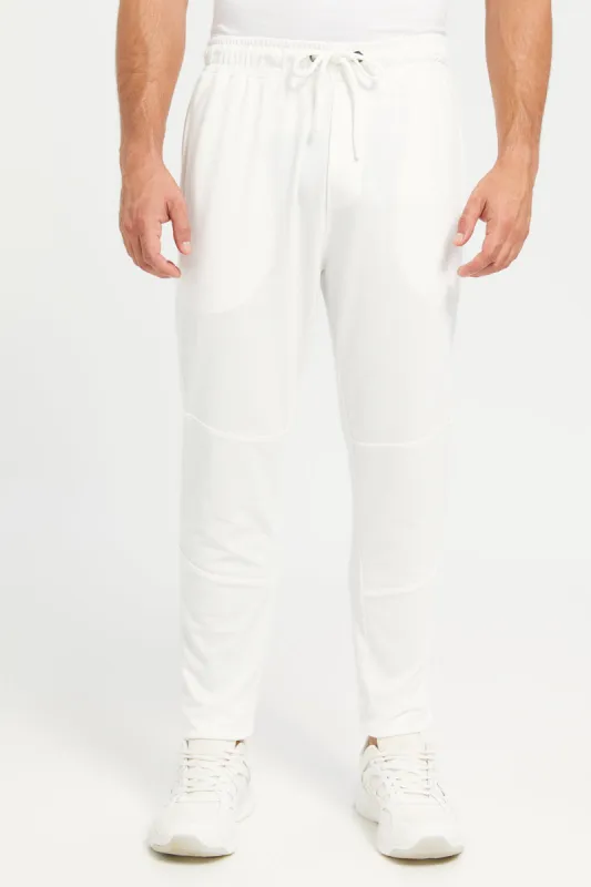 Men White Jogger Pants sold by Redtag