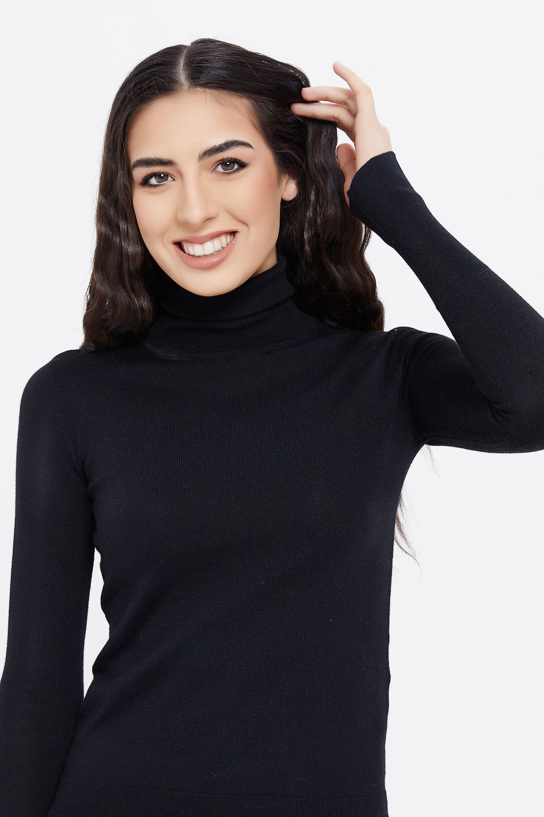 Women Black Turtle Neck Pullover sold by Redtag product image thumbnail 4