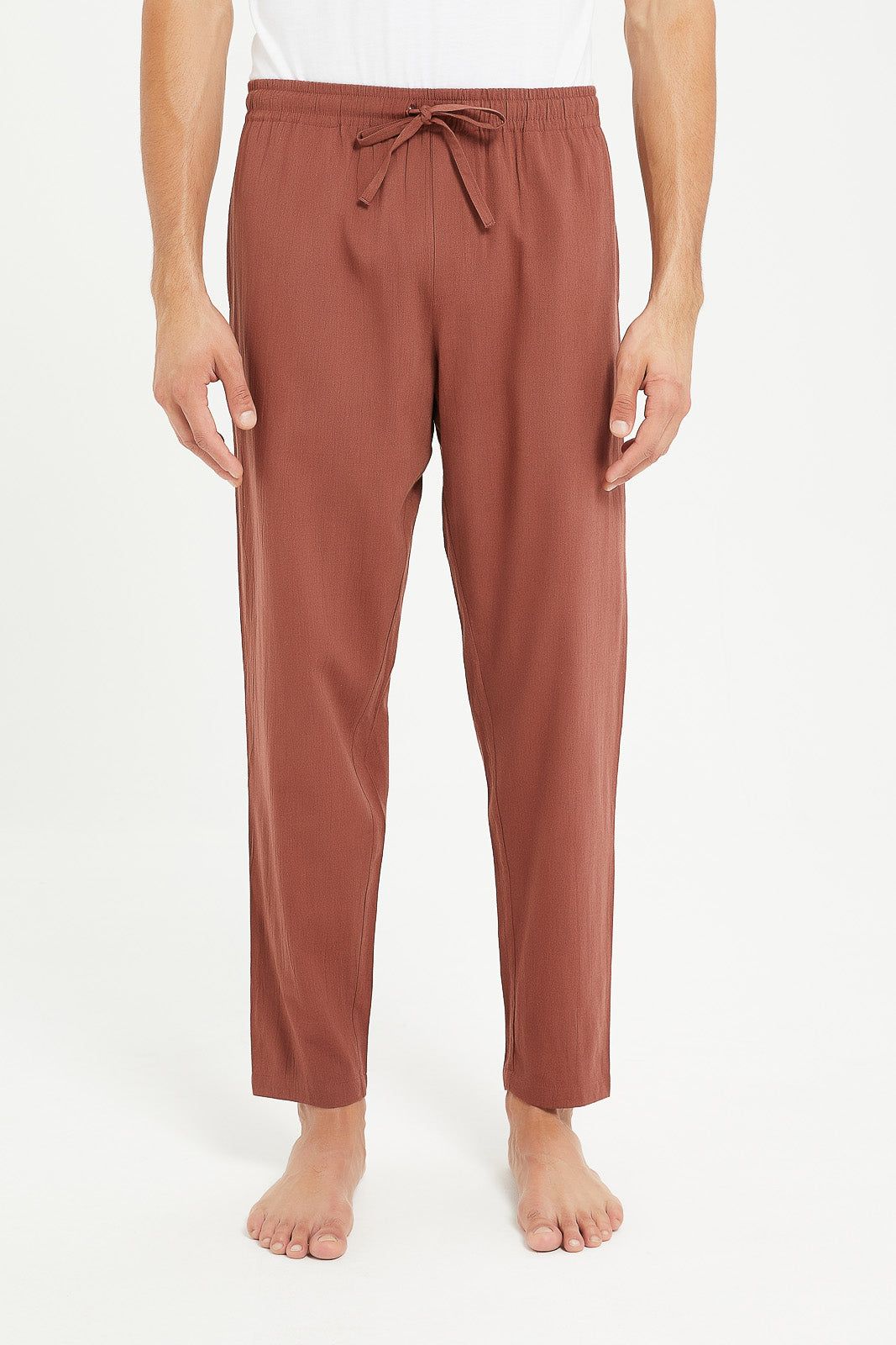 Men Brown Pyjama Bottom sold by Redtag