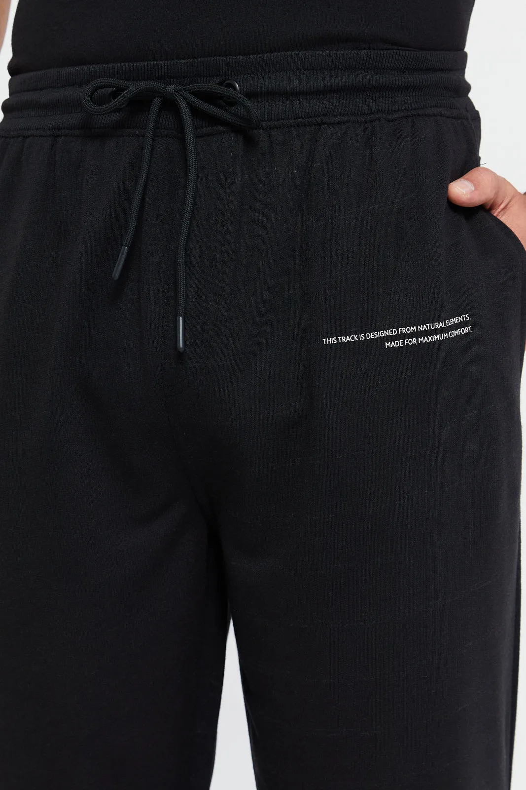 Men Black Nightwear Pyjama Bottom sold by Redtag product image thumbnail 4