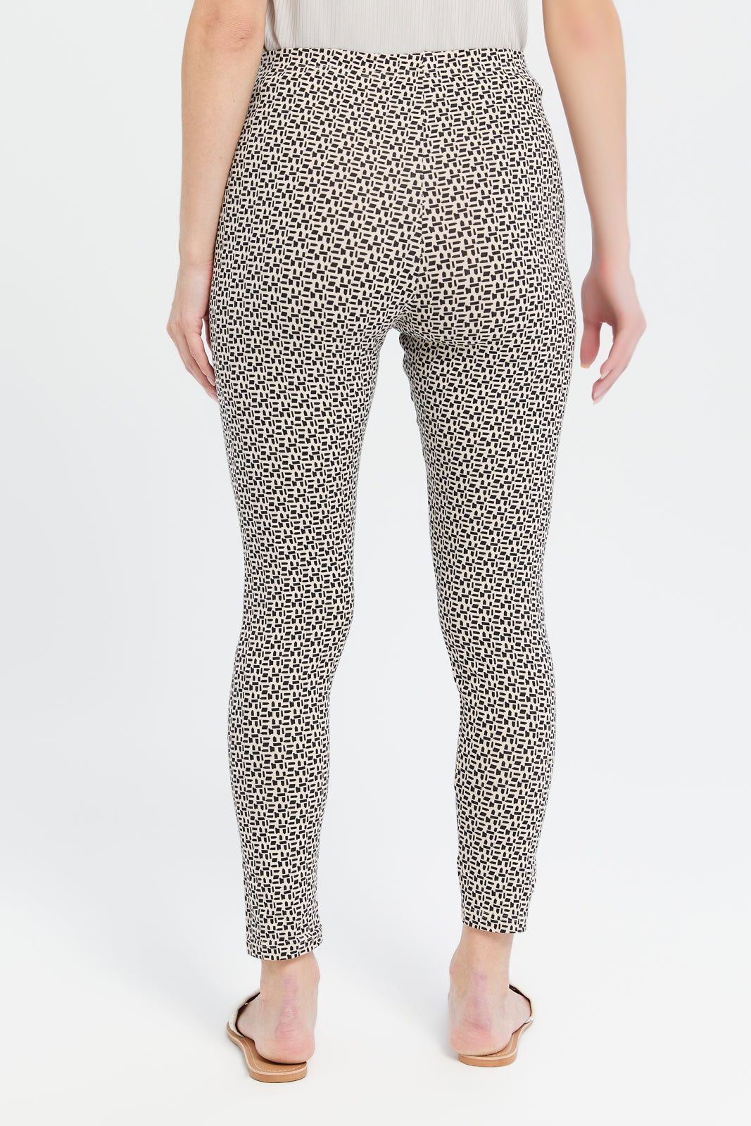 Women Beige And Black Printed Leggings sold by Redtag product image thumbnail 3