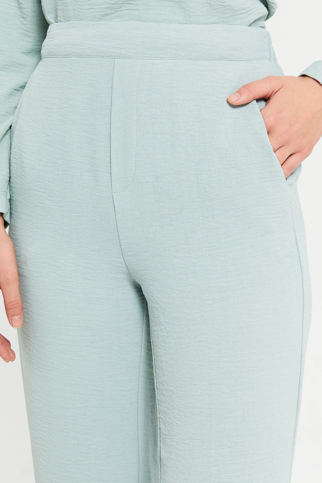 Women Mint Straight Fit Trousers sold by Redtag product image thumbnail 4