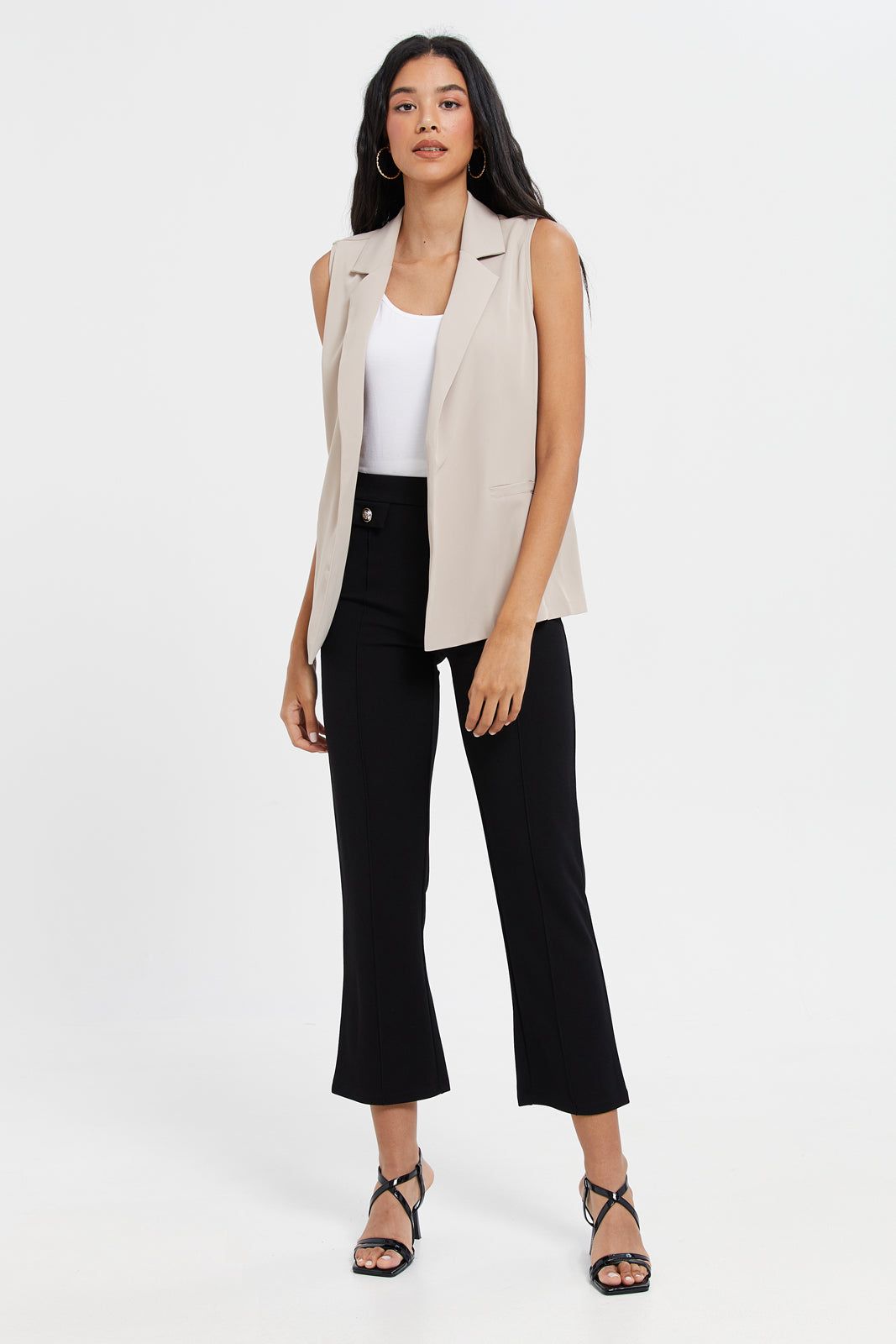 Women Black Straight Trousers sold by Redtag product image thumbnail 2