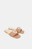Women Beige Mule With Trim Upper sold by Redtag