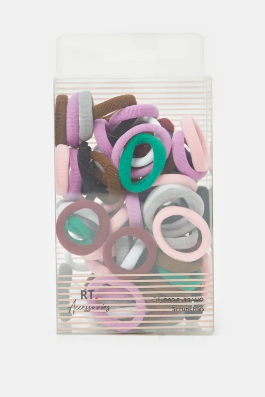 Women Assorted Hair Scrunchy Accessories Box (80 Piece) made by Redtag