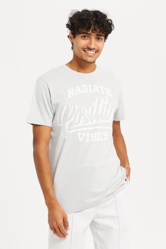 Men Grey Graphic T-Shirt sold by Redtag