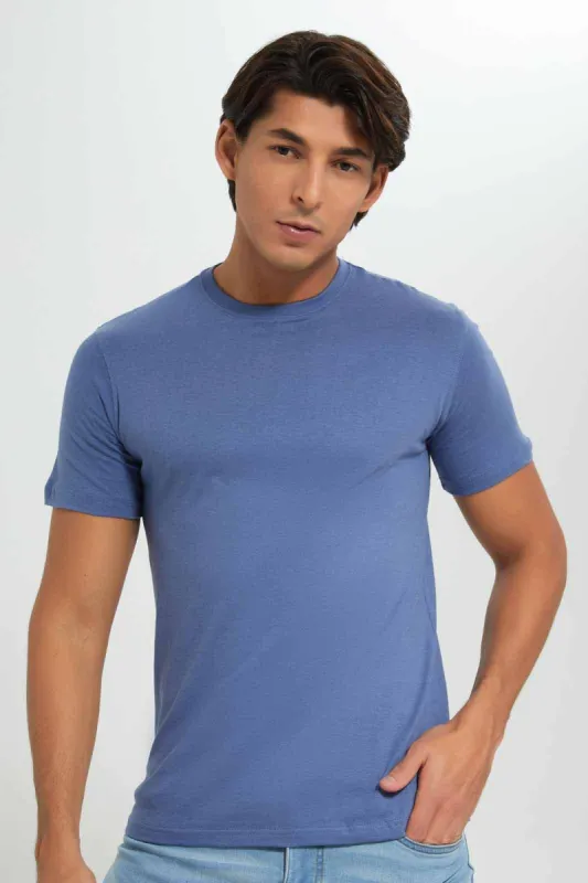 Men Purple Graphic T-Shirt sold by Redtag