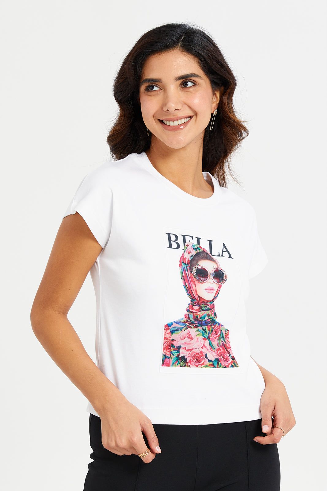 Women White Printed T-Shirt sold by Redtag