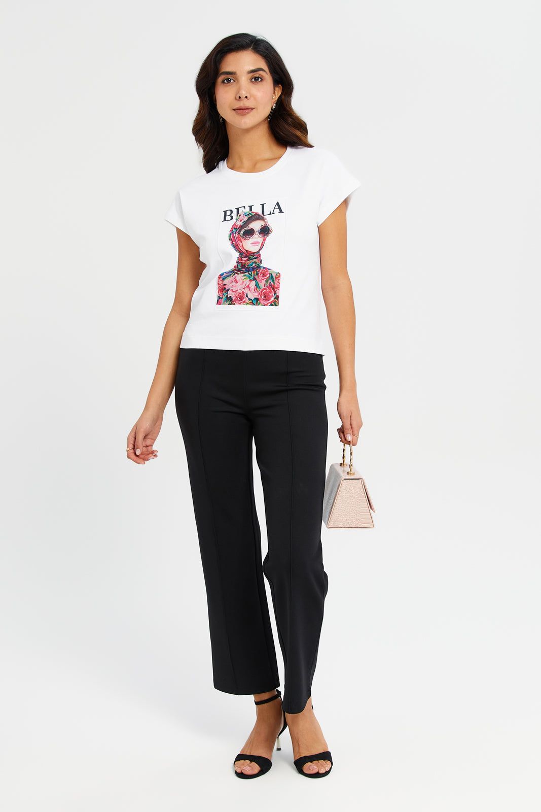 Women White Printed T-Shirt sold by Redtag product image thumbnail 2