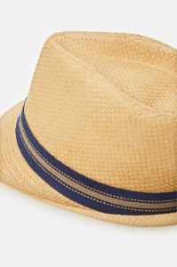 Men Beige Fedora Hat With Band sold by Redtag