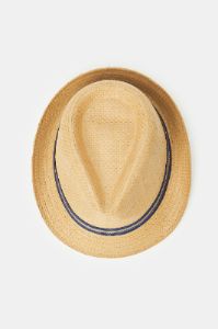 Men Beige Fedora Hat With Band sold by Redtag