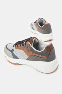 Men Grey Material Block Sneaker sold by Redtag