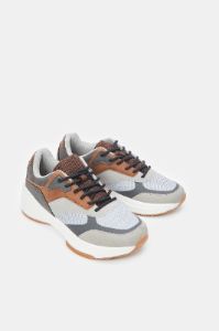 Men Grey Material Block Sneaker sold by Redtag