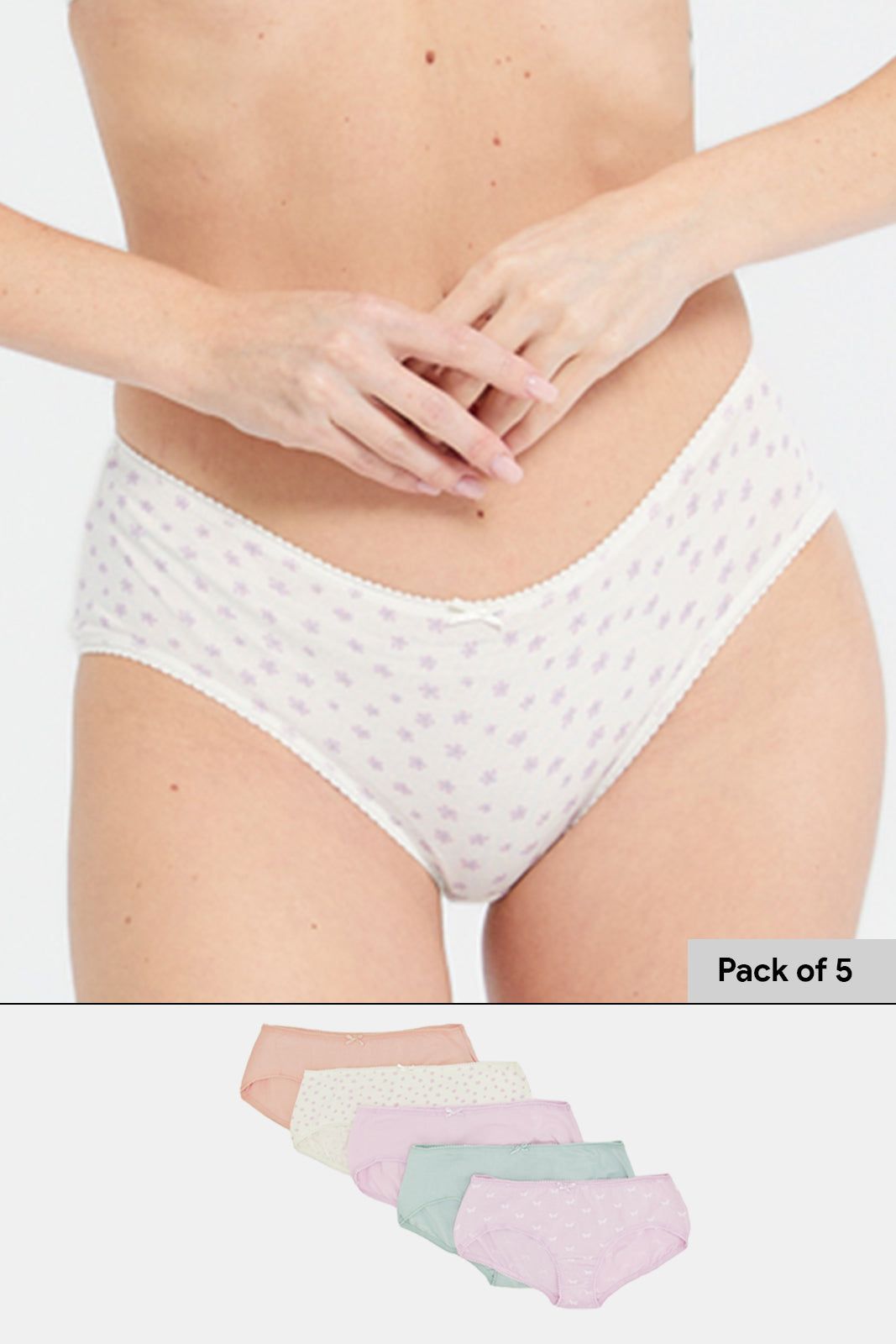 Women Assorted Boyleg Brief Set (Pack Of 5) sold by Redtag