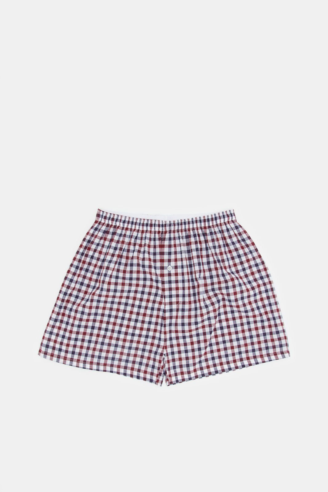 Men Navy And White Checkered Boxers Set (Pack of 2) sold by Redtag product image thumbnail 4