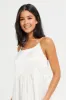 Women Ivory Floral Printed Satin Chemise sold by Redtag