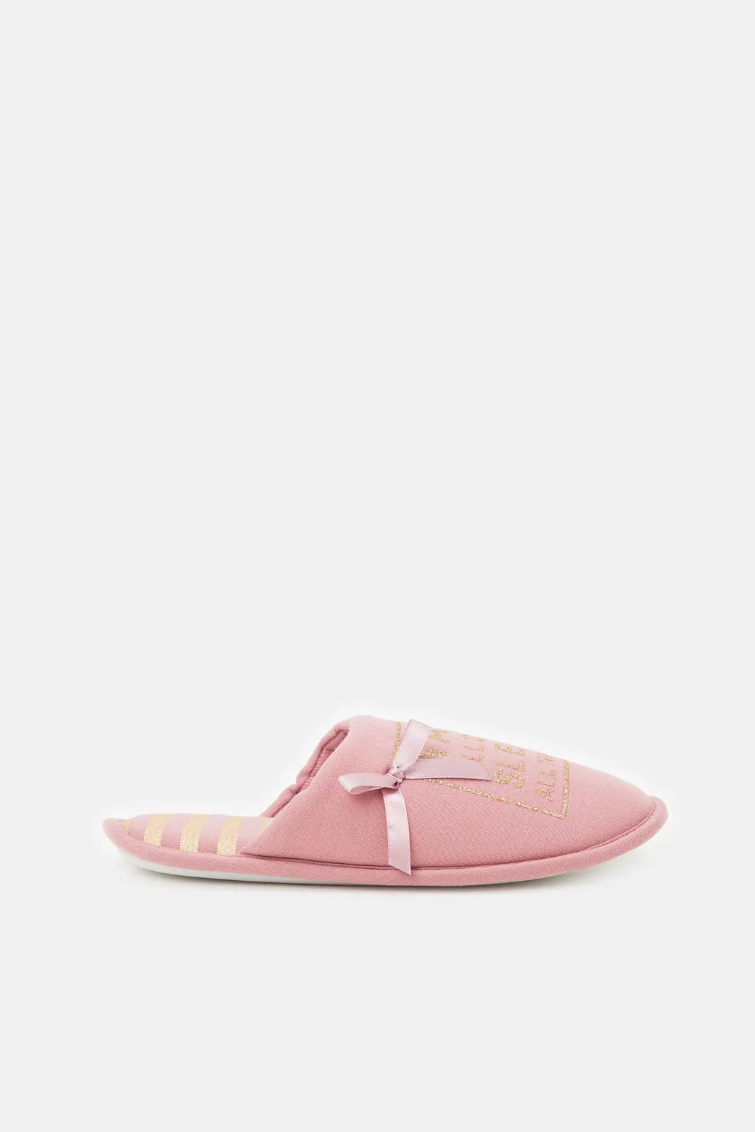 Women Pink Close Toe Slipper sold by Redtag
