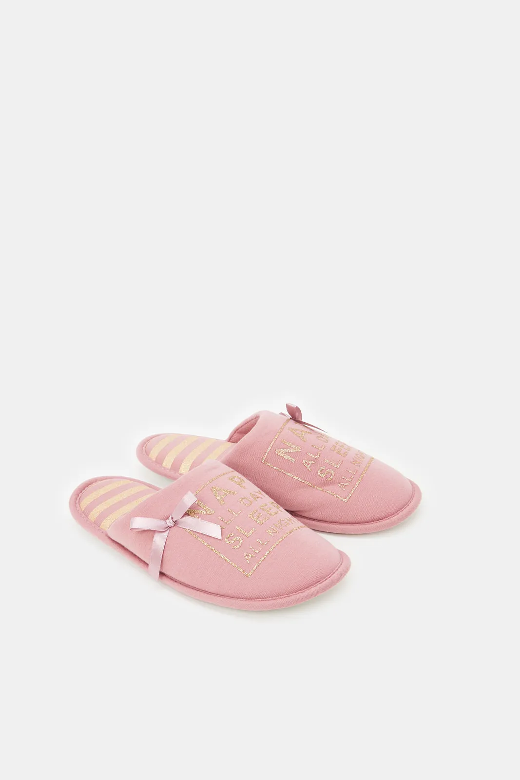 Women Pink Close Toe Slipper sold by Redtag product image thumbnail 2