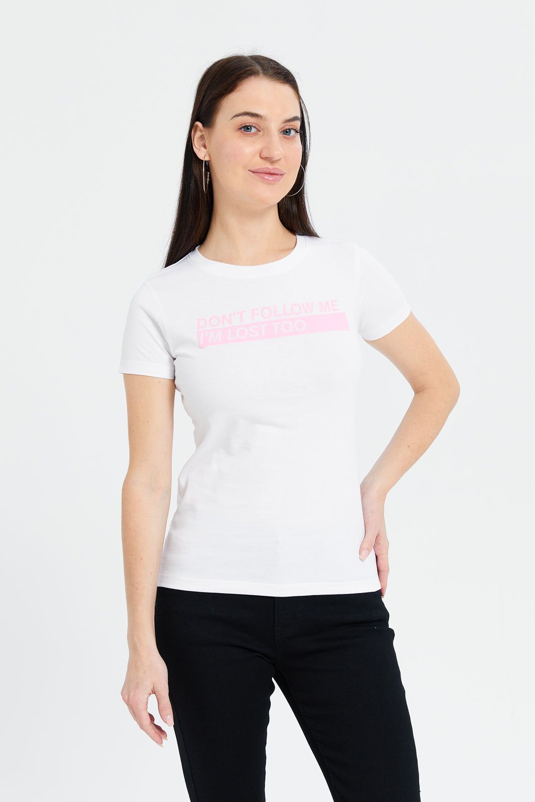 Women White Printed T-Shirt sold by Redtag