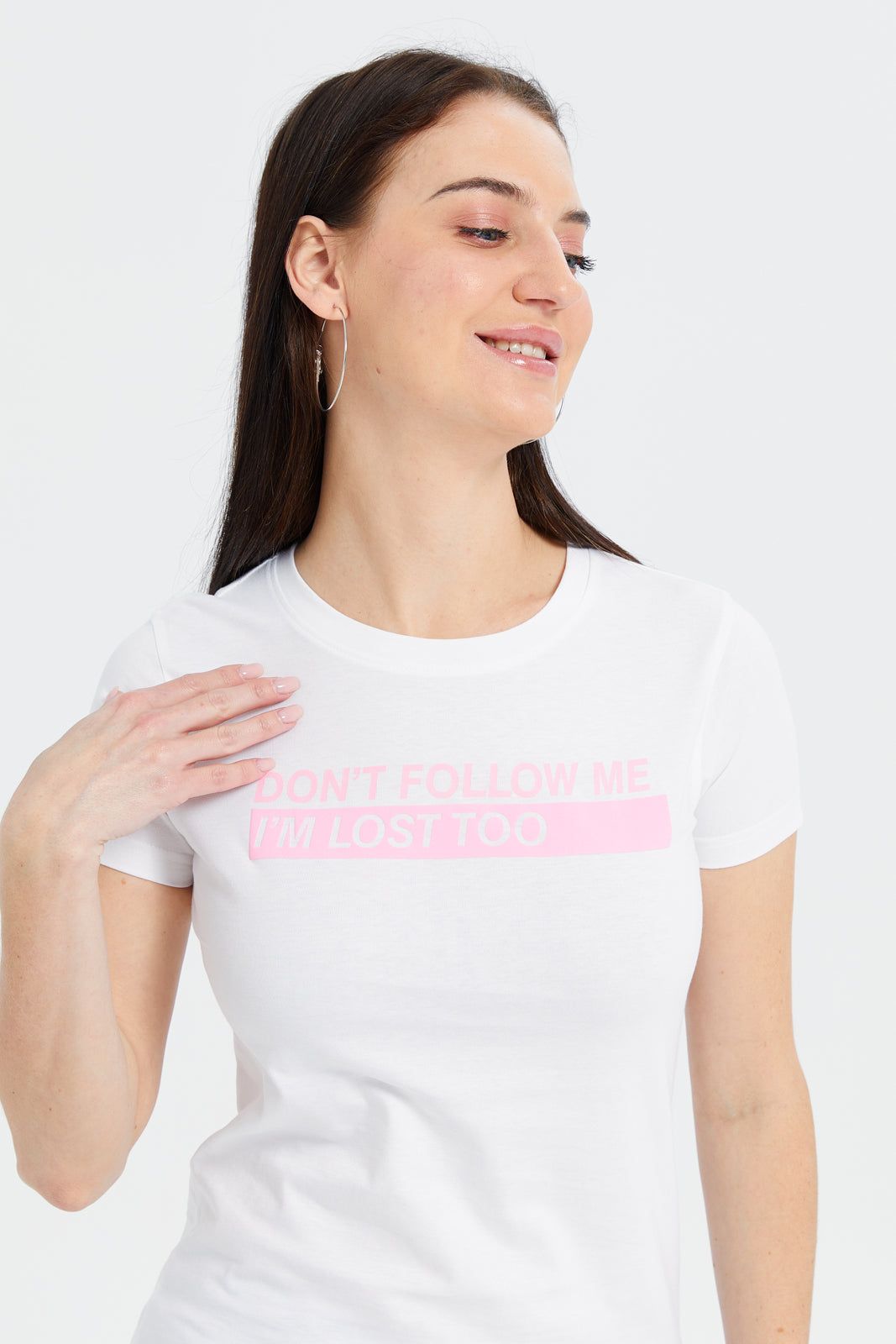 Women White Printed T-Shirt sold by Redtag product image thumbnail 4