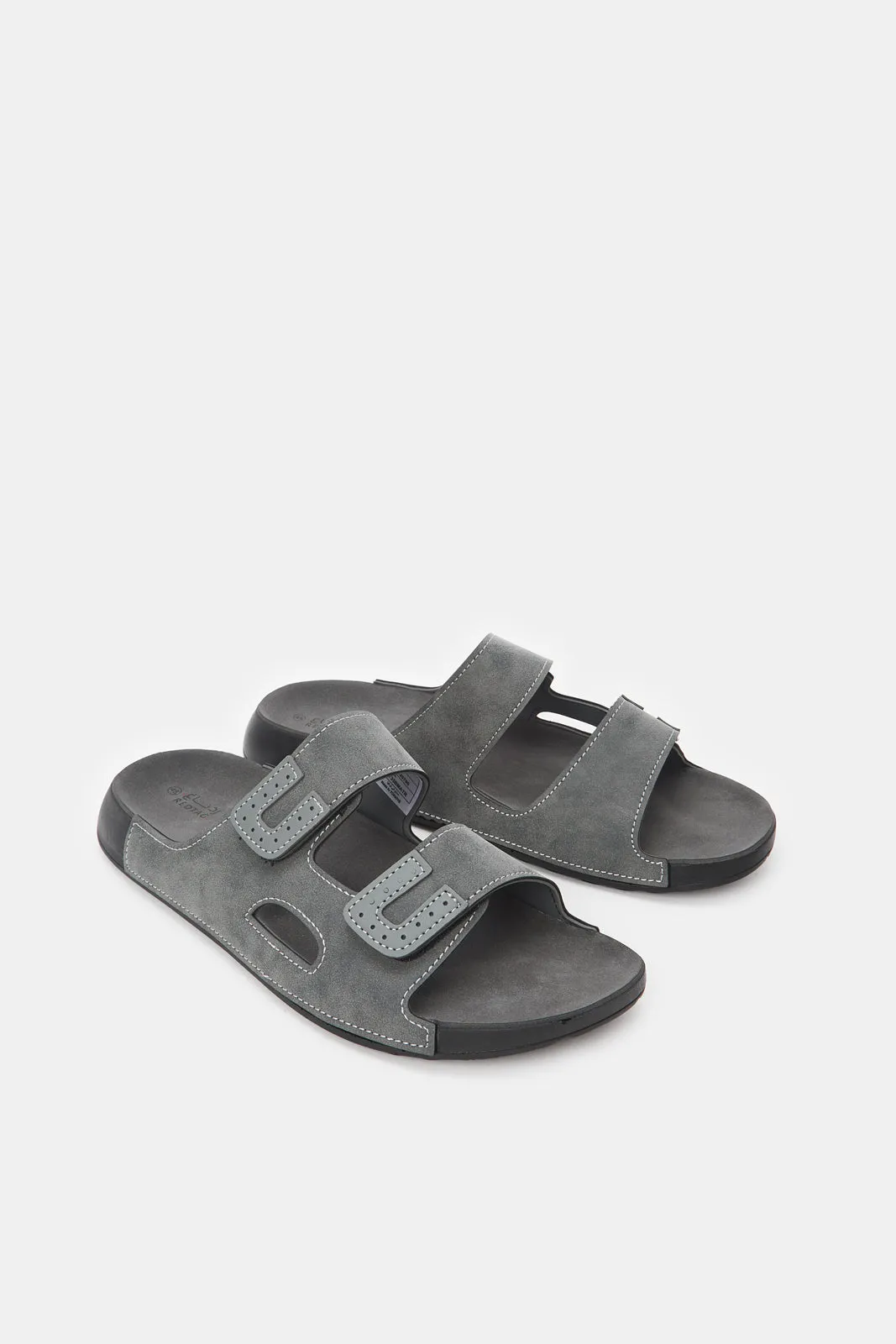 Men Grey Sandal With Velcro sold by Redtag product image thumbnail 2