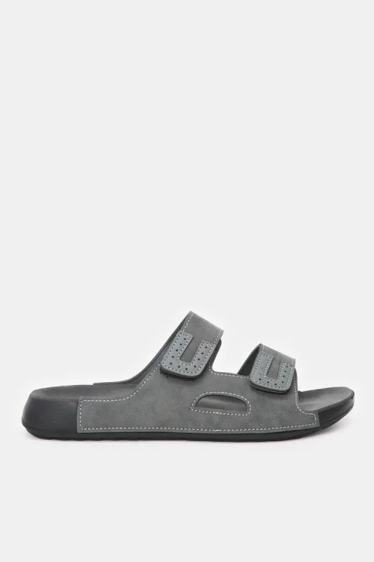 Men Grey Sandal With Velcro sold by Redtag