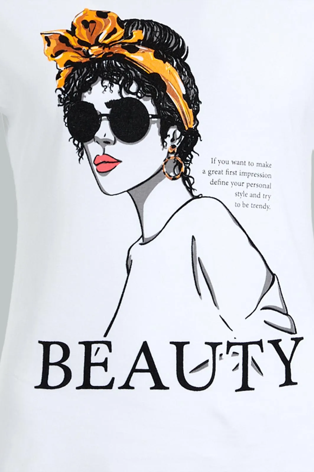 White Beauty Printed T-Shirt sold by Redtag product image thumbnail 2