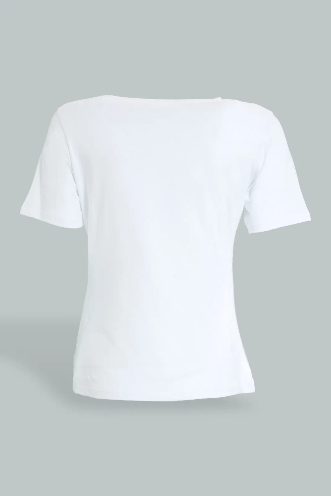 White Beauty Printed T-Shirt sold by Redtag product image thumbnail 4