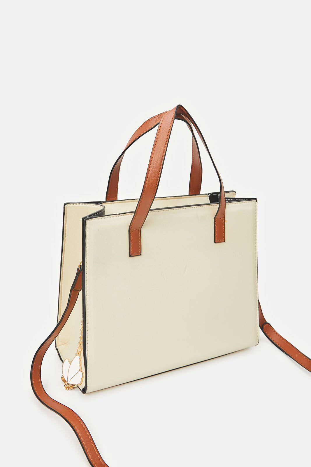 Women Black And Beige Tote Bag sold by Redtag product image thumbnail 2