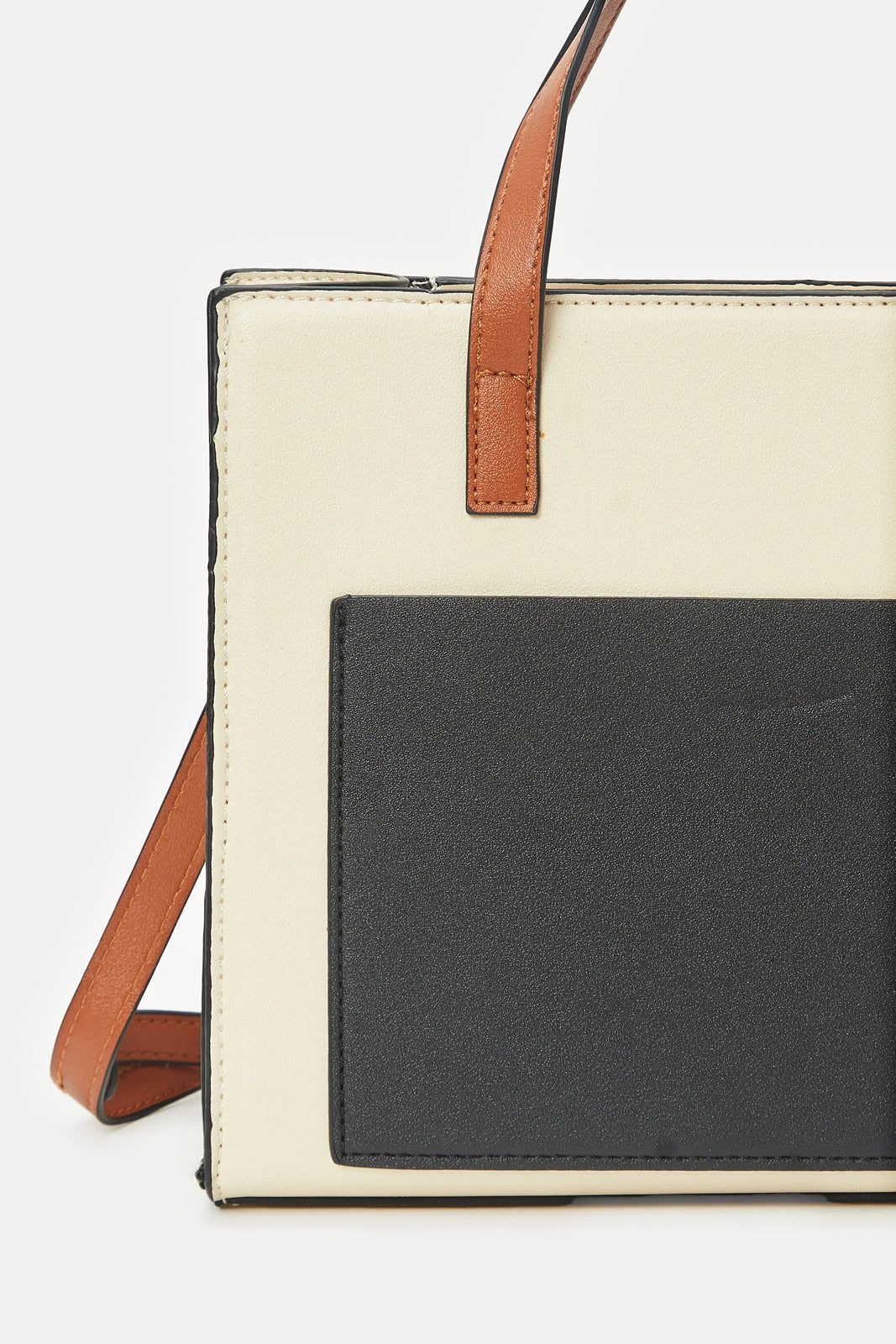 Women Black And Beige Tote Bag sold by Redtag product image thumbnail 3