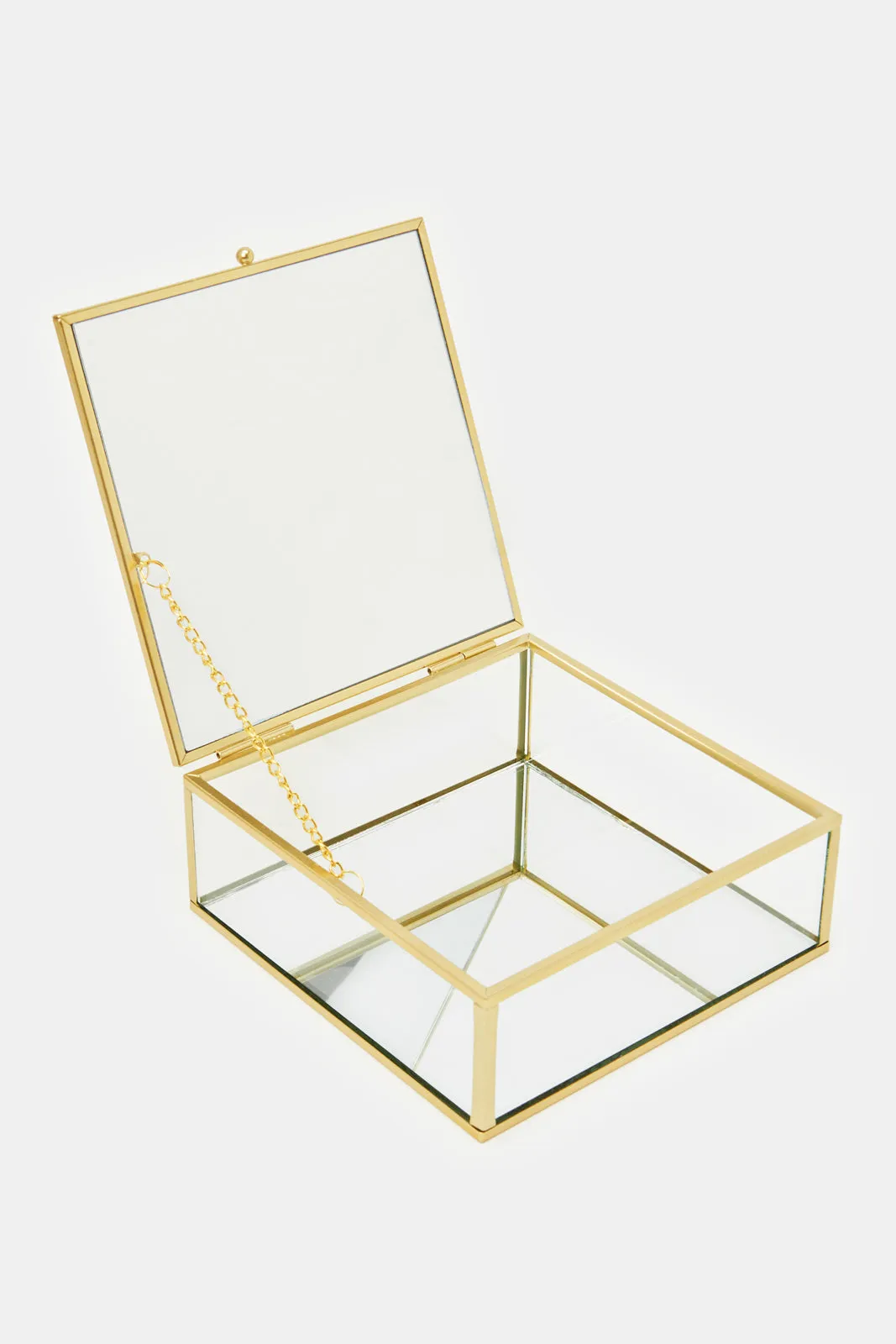 Gold Pu Texture Mirror Jewelry Box sold by Redtag product image thumbnail 3