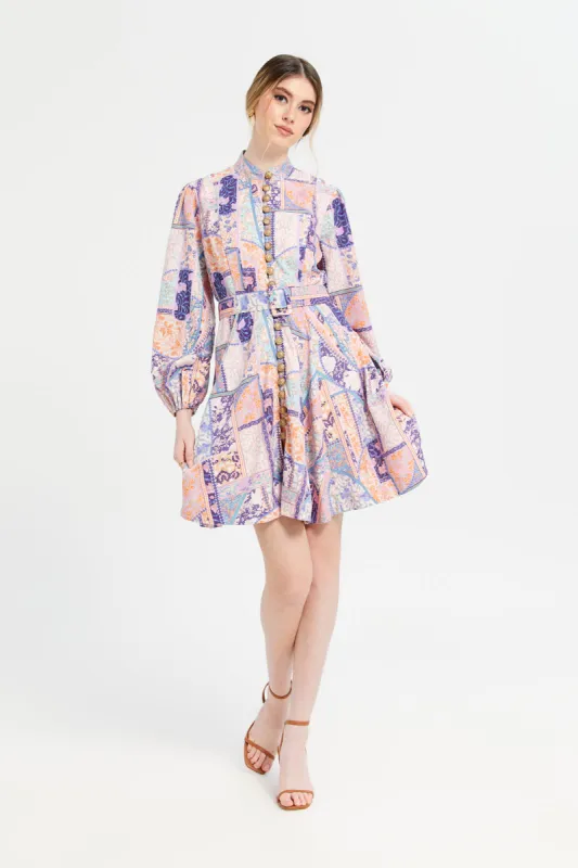 Women Multicolour Printed Midi Dress sold by Redtag