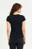 Women Black Graphic T-Shirt sold by Redtag