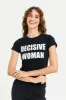 Women Black Graphic T-Shirt sold by Redtag