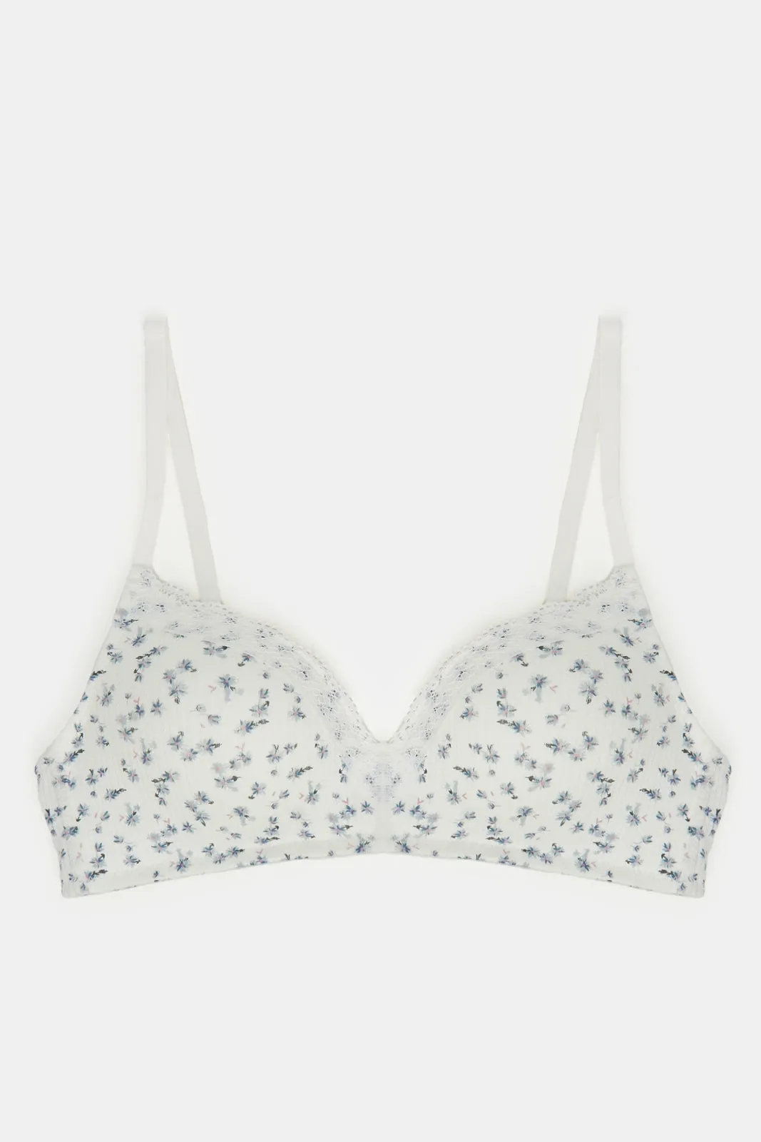 Women White And Blue Non Wired Bra Set (Pack of 2) sold by Redtag product image thumbnail 2